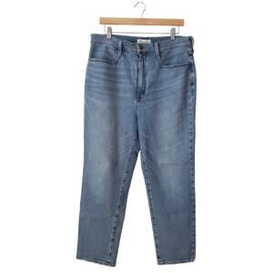 Madewell The Momjean in Florian Wash: TENCEL Denim Yoke-Pocket Edition Size 31